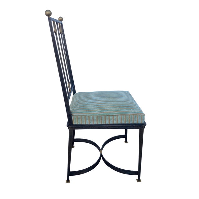 Mid 20th Century Mid 20th Century Set of 4 Iron Chairs For Sale - Image 5 of 12