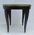 Contemporary C. 1980's Donghia "Essence" Collection Round Side/End Table Satin Black Lacquer Finish With Brushed Brass Details For Sale - Image 3 of 18