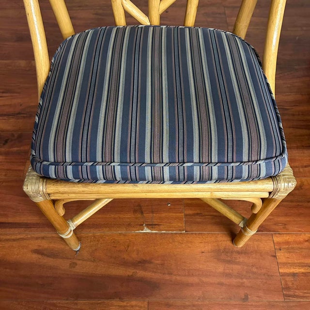 McGuire Vintage Dining Set - Square Table and Four Chairs For Sale - Image 11 of 12