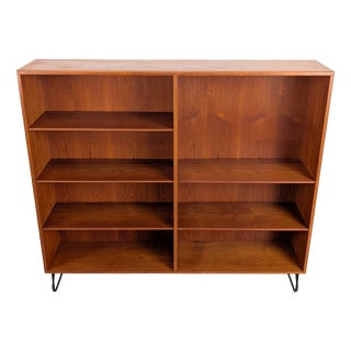 Teak Bookcase by Børge Mogensen for Søborg Møbelfabrik, 1960s For Sale