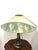Pate De Verre Fabric Shade Table Lamp, 1950s, in Good conditions. Designed 1950 to 1959 I have official proof of...