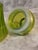 Vintage Green Glass Apothecary Jar With Optic Swirl For Sale - Image 10 of 13