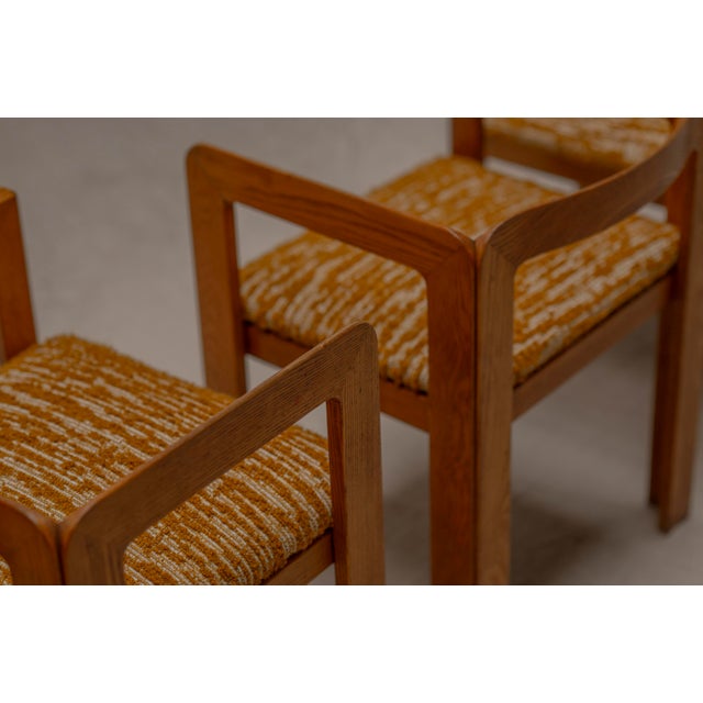 Samara Dining Chairs by Derk Jan De Vries for Maisa Di Seveso, Milano, 1970s, Set of 4 For Sale - Image 3 of 15