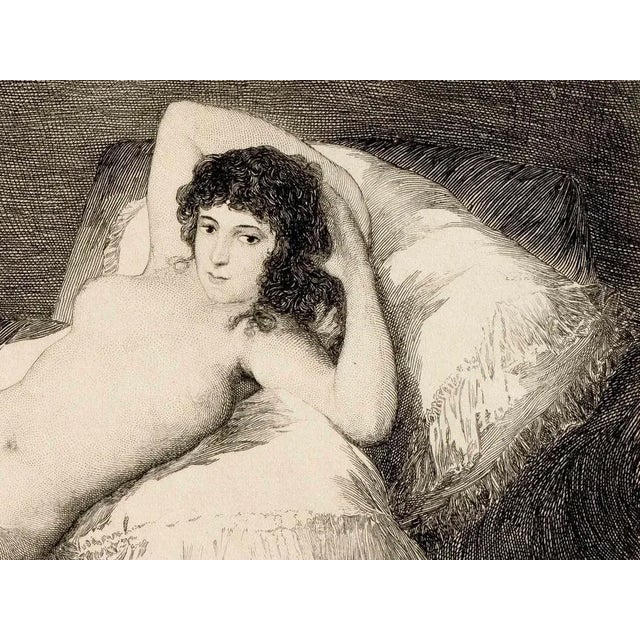 Maja Desnuda is a modern artwork realized by Antoine-François Dezarrois after Francisco Goya in the late 19th Century....