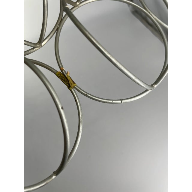 Mid-Century Japanese Wire Pyramid Sculpture For Sale - Image 4 of 7