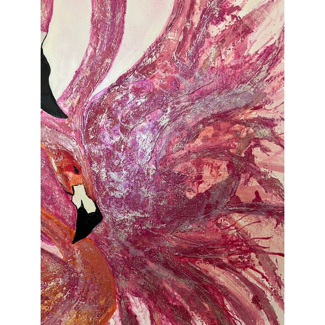 Palm Beach Flamingos - Designed by Cheryl P. Kohloff For Sale In West Palm - Image 6 of 7