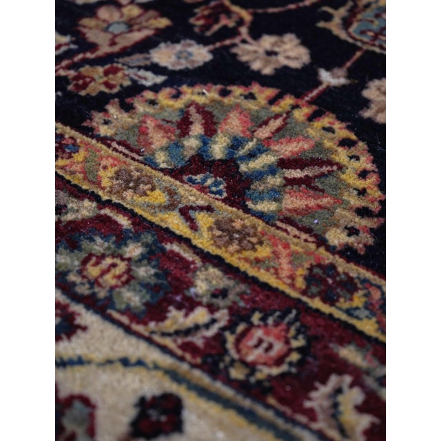 Blue Hand Woven Blue Oriental Rug Approx. 8x8 For Sale - Image 8 of 10