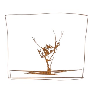 John Kelly "Cow Up a Tree" Steel Sculpture For Sale