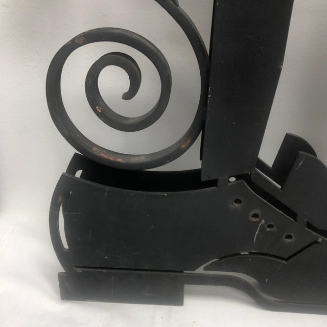 1940 English Iron Shoe & Bootmaker Trade Sign For Sale In Richmond - Image 6 of 12