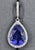 13.63 Ct Natural Tanzanite & Diamond Earring, Pair For Sale - Image 4 of 8