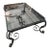 Early 20th Century Scrolled Wrought Iron and Glass Coffee Table For Sale