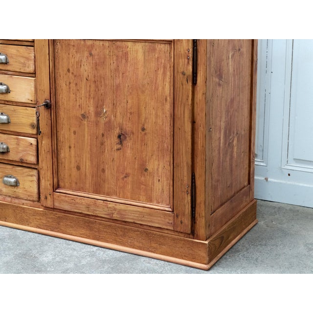 Antique Fir Wood Workshop Cabinet, 1930s For Sale - Image 18 of 18