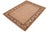 Abstract Modern Gabbeh Beige/Rust Wool Rug - 5'11'' X 9'0'' For Sale - Image 3 of 10