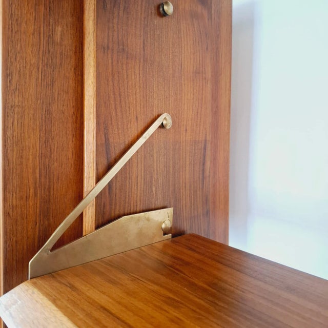 1950s Vintage Italian Bookcase, 1950s For Sale - Image 5 of 11