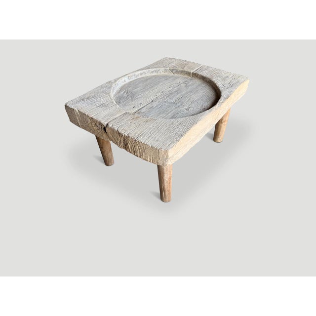 Contemporary Andrianna Shamaris One of a Kind Teak Wood Coffee Table For Sale - Image 3 of 6