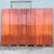 Each label is 16” wide This vintage Chinese six-panel folding screen brings chinoiserie flair to any room. Rich red...