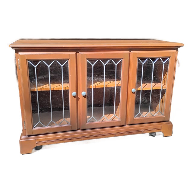 Late 20th Century Buffet Credenza Tv Stand Bookcase Sideboard For Sale
