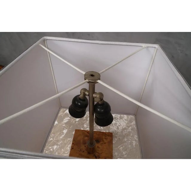 Maple Wood Table Lamp by Tommaso Barbi, 1980s For Sale - Image 6 of 9