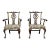 Vintage Traditional Chippendale Style Walnut Armchairs by Smith & Watson, a Pair For Sale