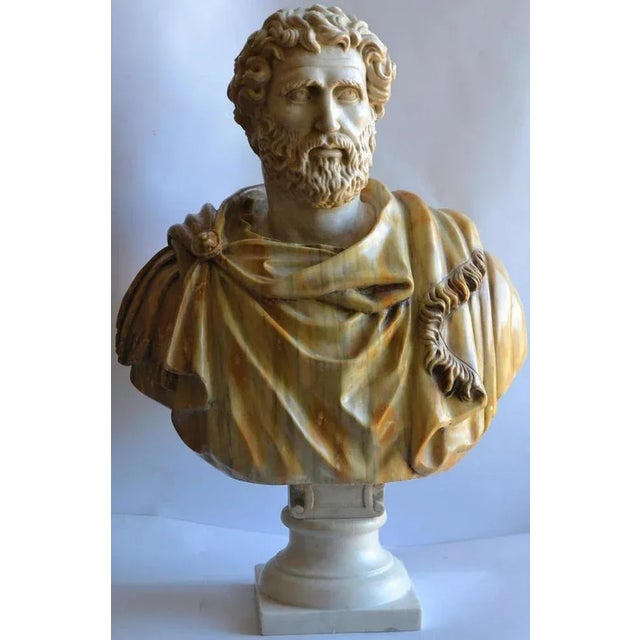 Important Italian bust "Antonino Pio" fine 19th Century Marmo di Carrara Measure: H: 76cm perfect conditions Titus...