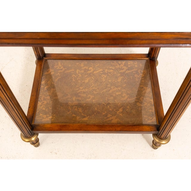 Brown Theodore Alexander Eglomise Hollywood Regency Nightstand For Sale - Image 8 of 18