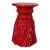 1970s Hollywood Regency Red Tassel Rope Side Table For Sale