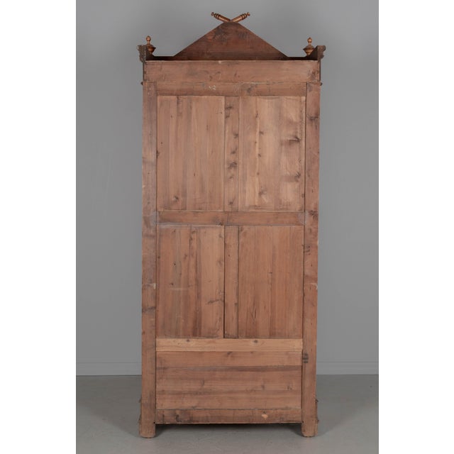 Wood 19th Century French Faux Bamboo Armoire or Wardrobe For Sale - Image 7 of 11