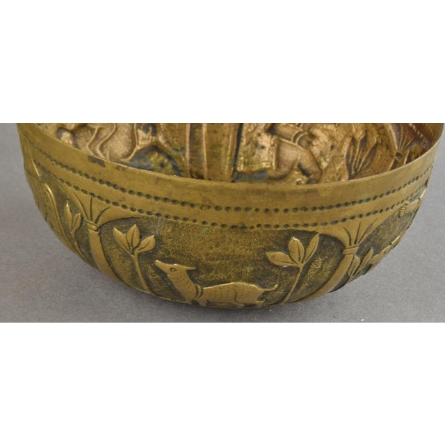 Vintage Brass Bowl, South Eastern Asia, Early 20th Century For Sale - Image 3 of 9
