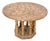 Brutalist Faux Gold Gilt Side Table With Textured Surface C. 1970's For Sale