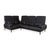 Plura Leather Corner Sofa in Black from Rolf Benz For Sale - Image 4 of 18