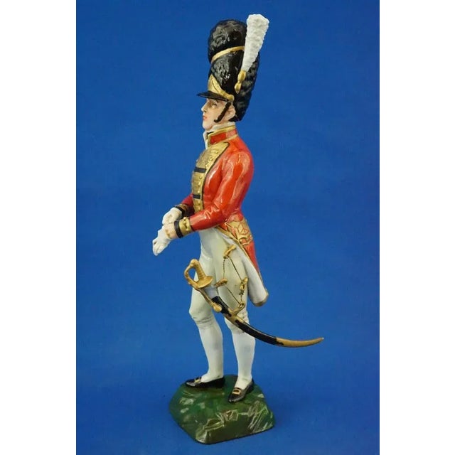 Porcelain Sculpture of Napoleonic Soldier from Capodimonte Manufacture For Sale - Image 3 of 18