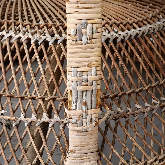 Boho Chic Emmanuelle Peacock Armchair, 1970s For Sale - Image 3 of 11