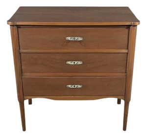 Small Art Deco Mahogany Veneer Chest of Drawers, 1940s