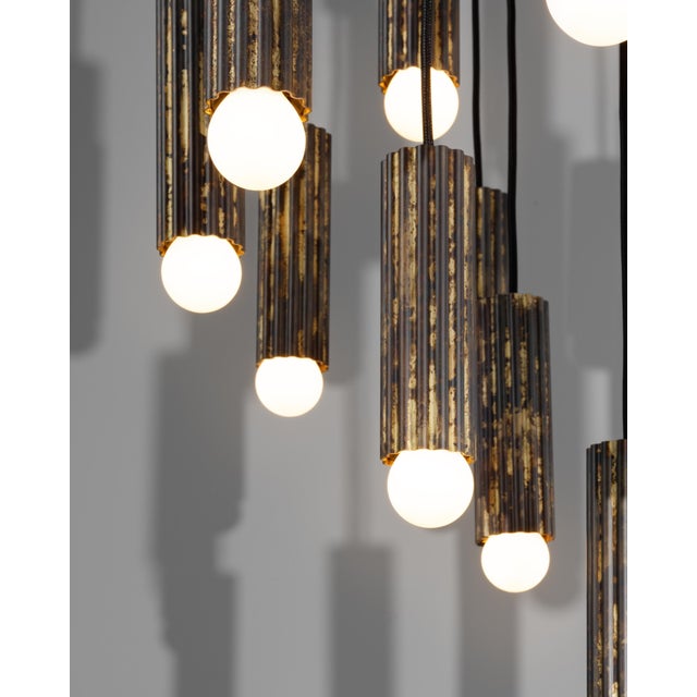 Industrial Vesta Cluster 32 Chandelier For Sale - Image 11 of 18