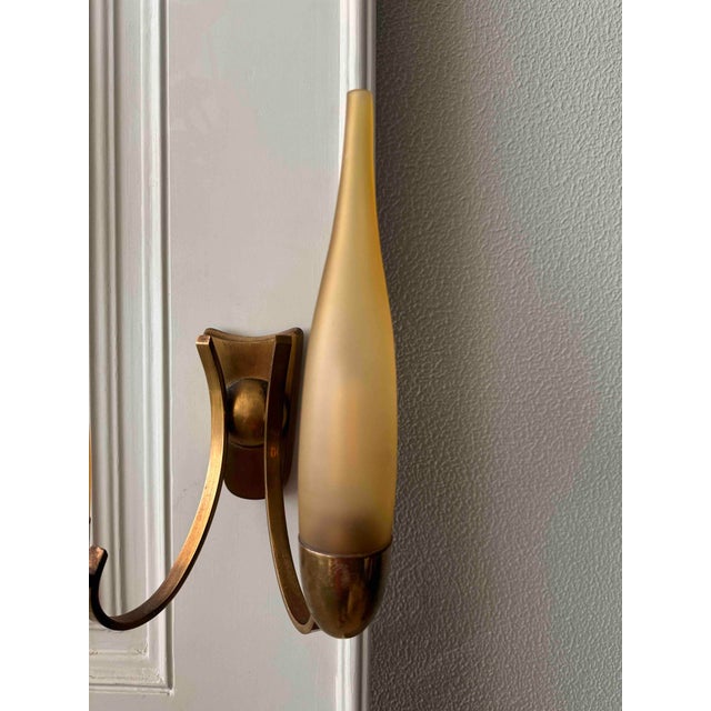 Vintage Italian Sconce attributed to Angelo Lelli for Arredoluce, 1950s, set of 3 For Sale - Image 14 of 18
