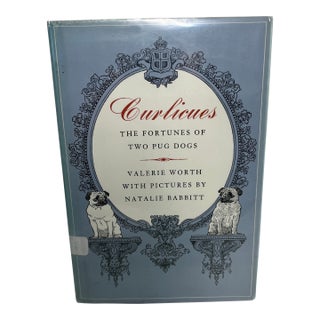 1980 Curlicues Two Pug Dogs Book For Sale