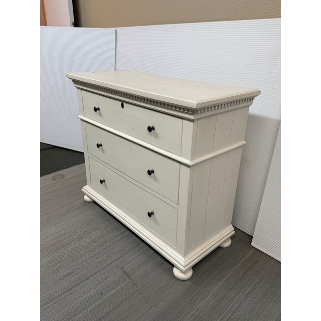 Restoration Hardware Restoration Hardware Jameson Dresser, Antiqued White For Sale - Image 4 of 12
