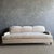 Custom Made Modern English Arm Sofa in Performance Linen Velvet For Sale - Image 4 of 11