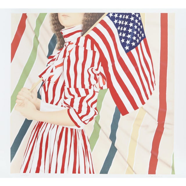 American Stars and Stripes, Signed Lithograph by Robert Anderson For Sale - Image 3 of 3