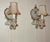 Gold Hand-Painted Porcelain Wall Lamps from Potschappel Dresden, 1960s, Set of 2 For Sale - Image 8 of 8