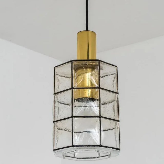 Glass Pendant Light from Glashütte Limburg, 1960s For Sale - Image 12 of 14