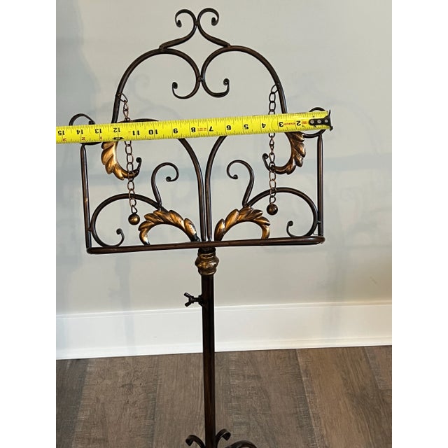 Decorative Music or Book Stand With Acanthus Leaves For Sale - Image 11 of 12