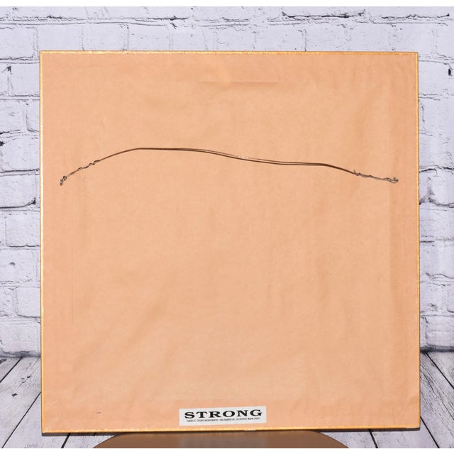 F. McLain Original Three Dimensional Ceramic Token Framed Signed Art For Sale - Image 4 of 4