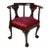 Early 20th Century Chippendale Mahogany Childs Corner Chair With Claw & Ball Feet For Sale
