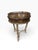 Early 21st Century Regency Style Round Mahogany Accent Table With Brass Gallery & Compass Star Top For Sale - Image 5 of 11