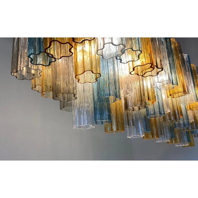 Art Deco Chandelier in Murano Glass, 2000s For Sale - Image 7 of 13