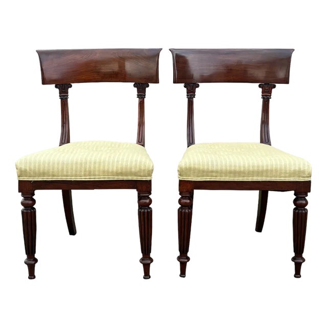 Set of 19th Century William IV Mahogany Side Chairs, 1835 For Sale