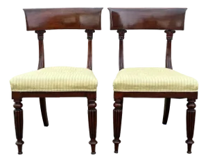 Set of 19th Century William IV Mahogany Side Chairs, 1835