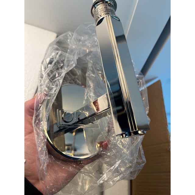 Metal Visual Comfort Logan 1-Light Bath Sconce For Sale - Image 7 of 8