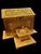For your consideration. . . A magnificent and rare ornate french repousse gilt bronze/brass letterbox inkstand. This...